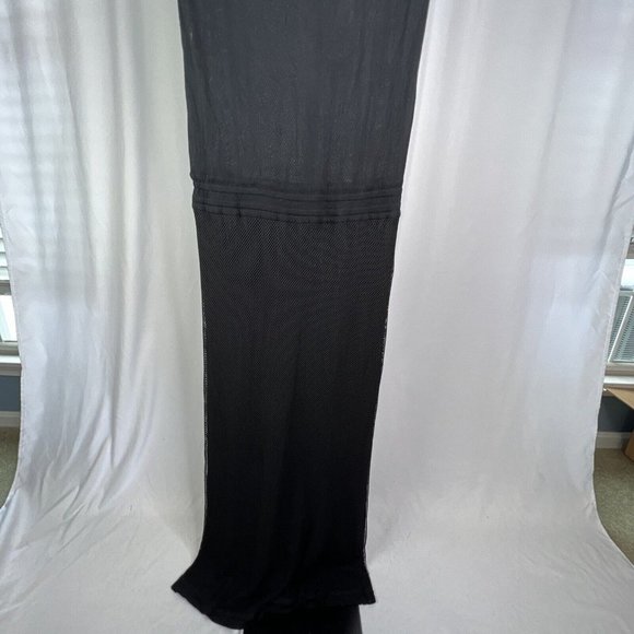 Diane Von Furstenberg Black Sleeveless Mesh Maxi Dress - Small - Picture 5 of 10
